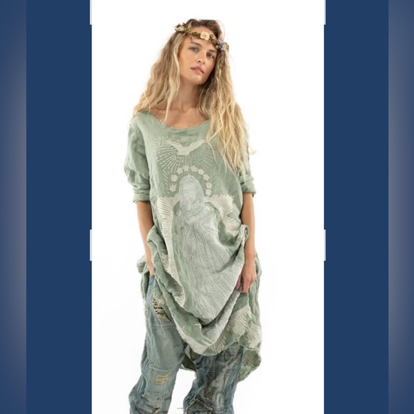 Magnolia Pearl Sage Green Long Sleeve Dress - Picture 7 of 8